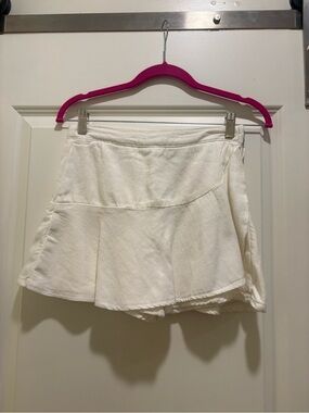 Kendall Lane White Flared Mini Skort
